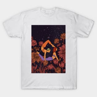 Flowers Yoga Girls Universe T-Shirt